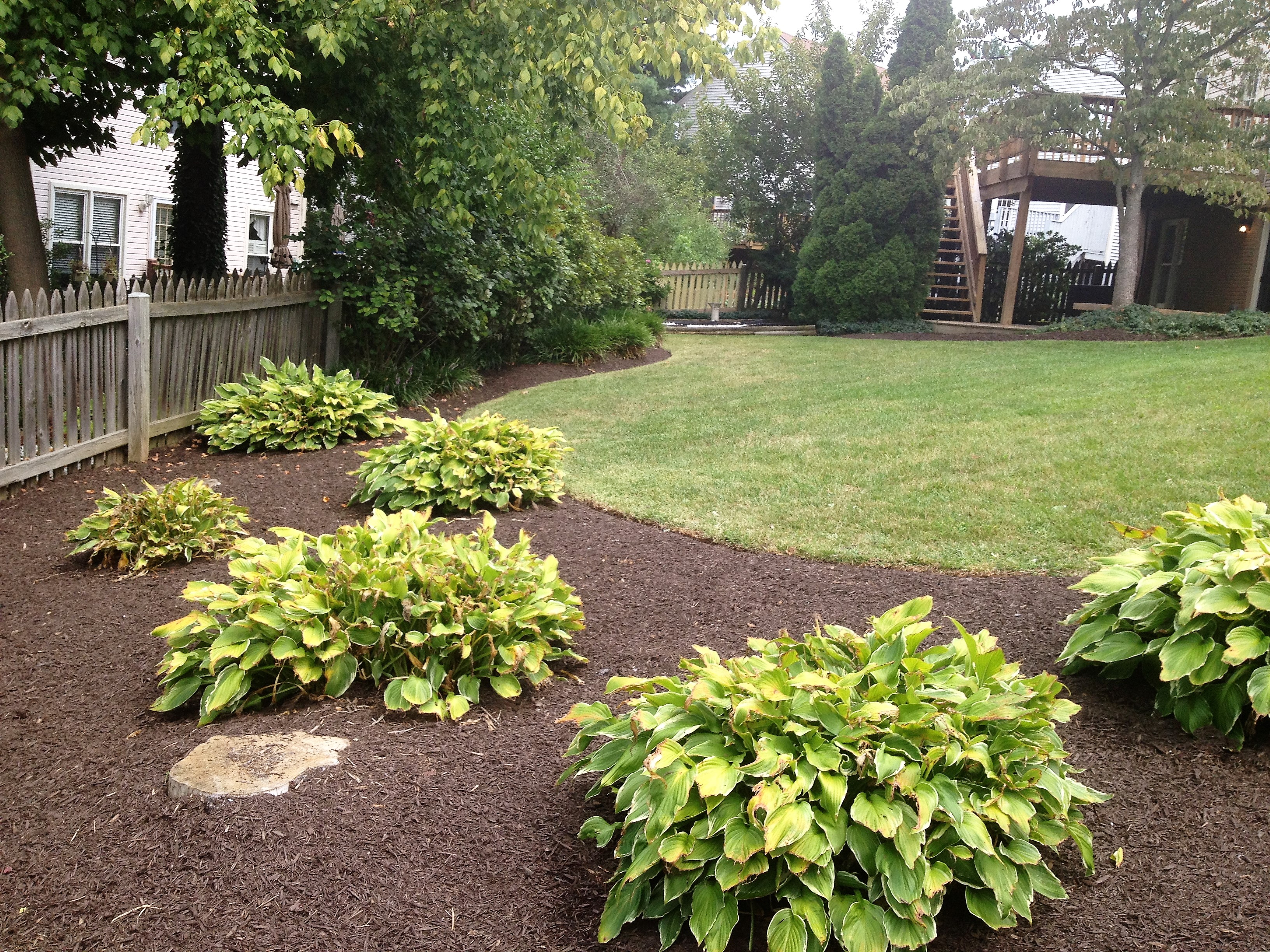 After landscaping in Germantown, MD, USA